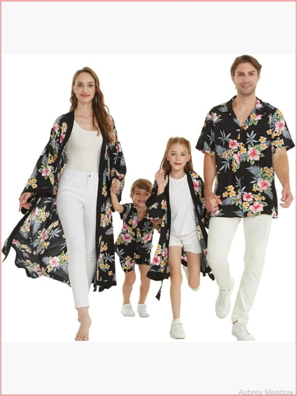 Matching Hawaiian Luau Cardigan - Rayon Floral - Family Styles